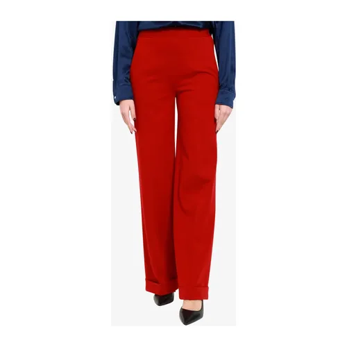 Trousers > Wide Trousers - - Semicouture - Modalova