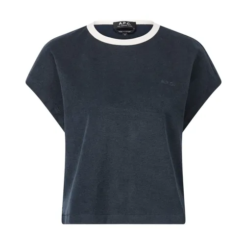 A.p.c. - Tops > T-Shirts - Blue - A.p.c. - Modalova