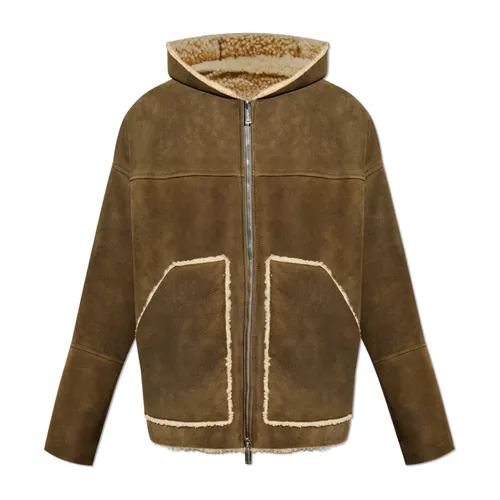 Jackets > Leather Jackets - - Dsquared2 - Modalova