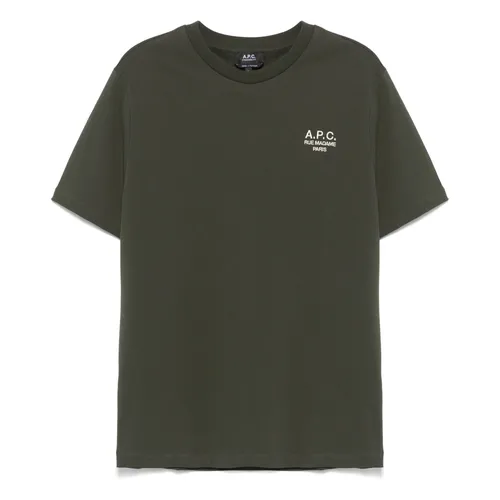 A.p.c. - Tops > T-Shirts - Green - A.p.c. - Modalova