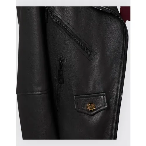 Jackets > Leather Jackets - - Elisabetta Franchi - Modalova