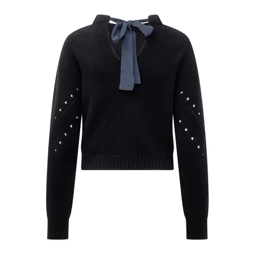 Knitwear > V-neck Knitwear - - Semicouture - Modalova