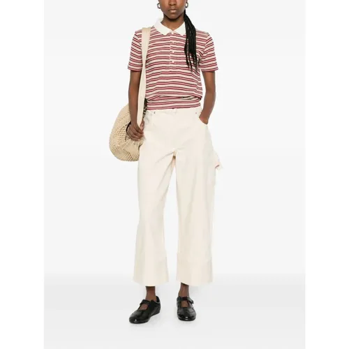 A.p.c. - Tops > Polo Shirts - Red - A.p.c. - Modalova
