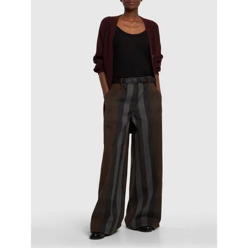 Trousers > Wide Trousers - - Burberry - Modalova