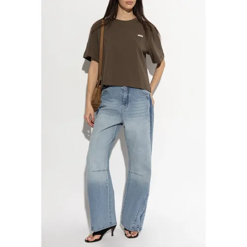 Munthe - Tops > T-Shirts - Brown - Munthe - Modalova