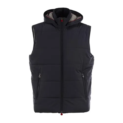 Kiton - Jackets > Vests - Blue - Kiton - Modalova