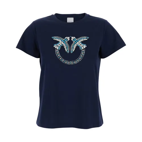 Pinko - Tops > T-Shirts - Blue - Pinko - Modalova