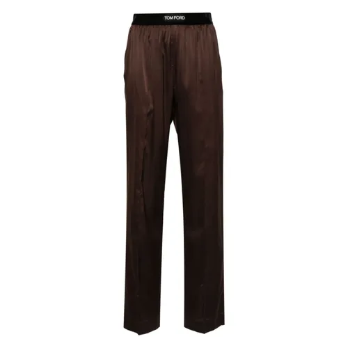 Trousers > Straight Trousers - - Tom Ford - Modalova