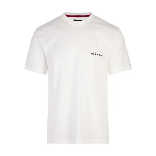 Kiton - Tops > T-Shirts - White - Kiton - Modalova