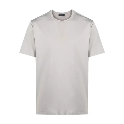 Herno - Tops > T-Shirts - Gray - Herno - Modalova