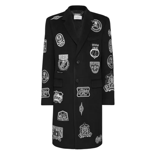 Coats > Single-Breasted Coats - - Philipp Plein - Modalova