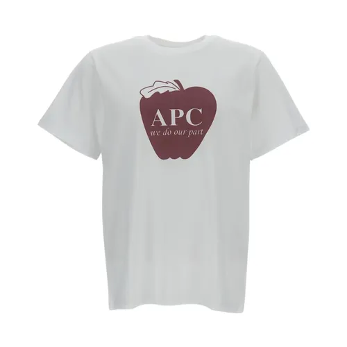 A.p.c. - Tops > T-Shirts - White - A.p.c. - Modalova