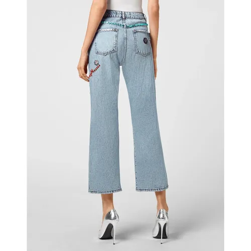 Jeans > Cropped Jeans - - Philipp Plein - Modalova