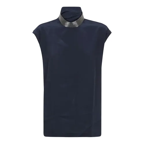 Tops > Sleeveless Tops - - Brunello Cucinelli - Modalova