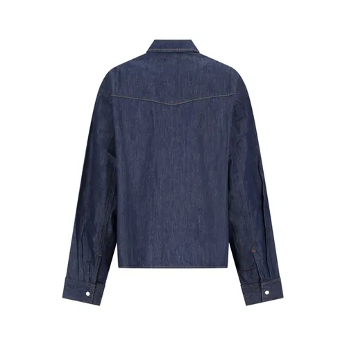 Blouses & Shirts > Denim Shirts - - Khaite - Modalova