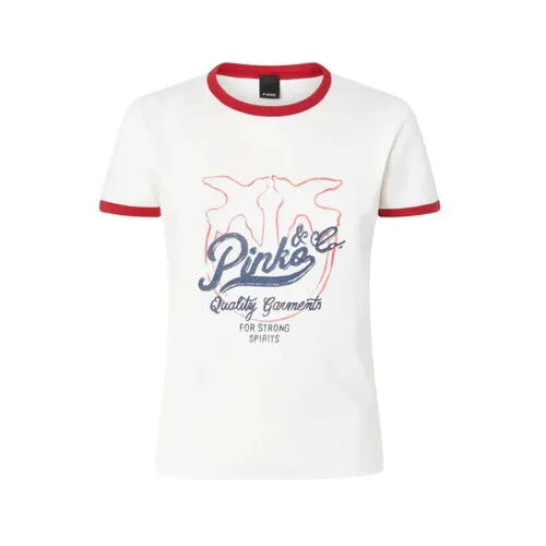 Pinko - Tops > T-Shirts - White - Pinko - Modalova