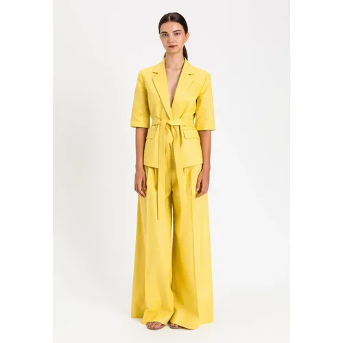 Trousers > Wide Trousers - - Twinset - Modalova