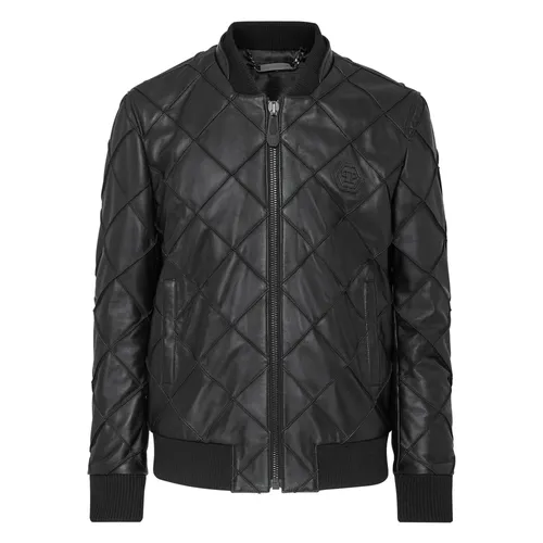 Jackets > Leather Jackets - - Philipp Plein - Modalova