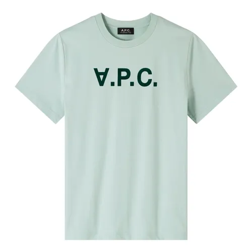 A.p.c. - Tops > T-Shirts - Green - A.p.c. - Modalova