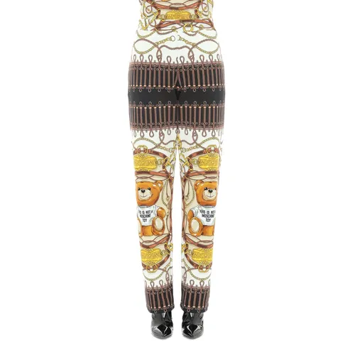 Trousers > Straight Trousers - - Moschino - Modalova