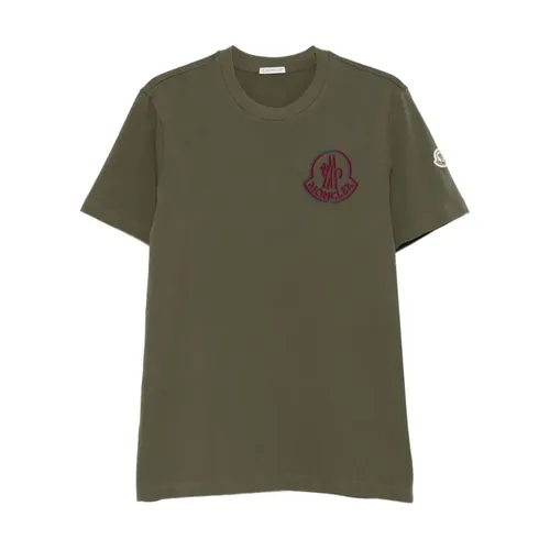 Moncler - Tops > T-Shirts - Green - Moncler - Modalova