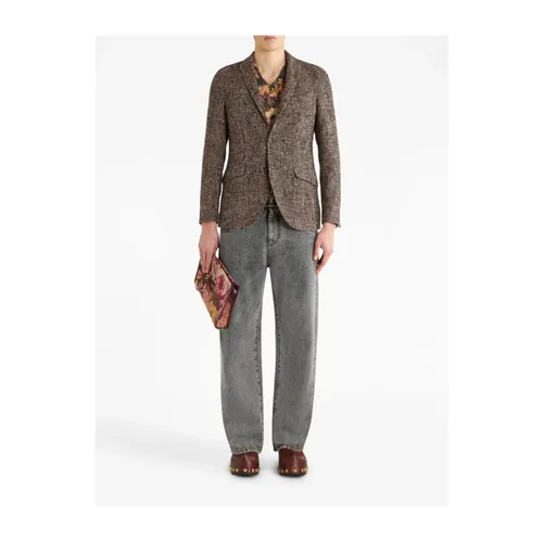 Etro - Jackets > Blazers - Brown - Etro - Modalova