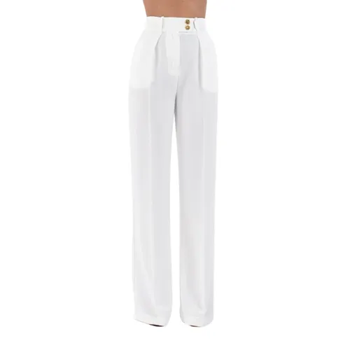 Trousers > Wide Trousers - - Elisabetta Franchi - Modalova