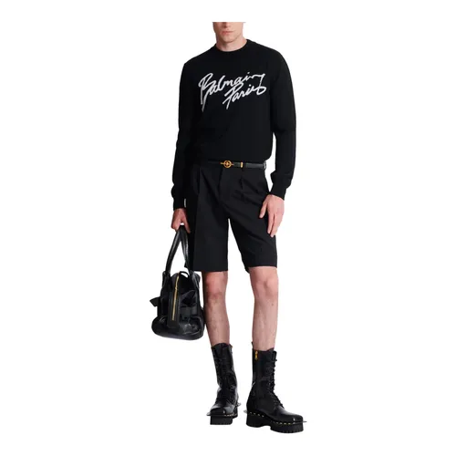 Knitwear > Round-neck Knitwear - - Balmain - Modalova