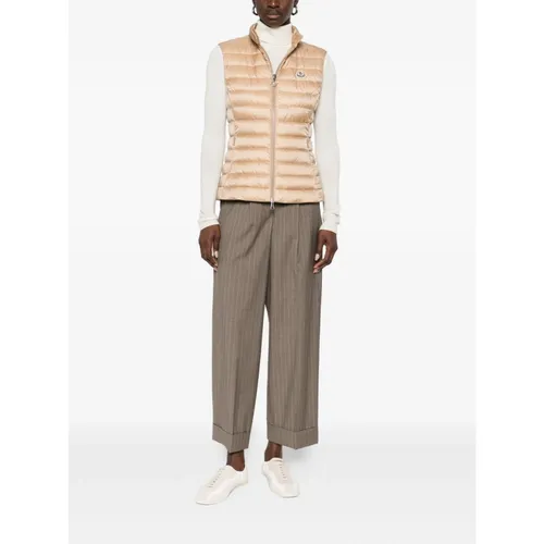 Moncler - Jackets > Vests - Beige - Moncler - Modalova
