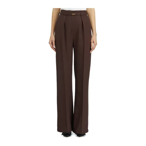 Trousers > Wide Trousers - - Elisabetta Franchi - Modalova