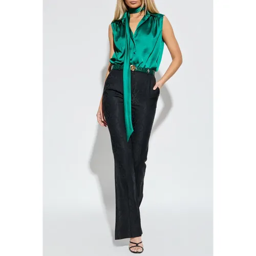 Trousers > Wide Trousers - - Versace - Modalova