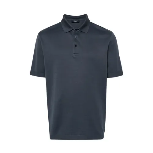 Herno - Tops > Polo Shirts - Blue - Herno - Modalova