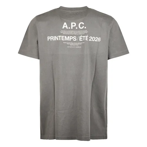 A.p.c. - Tops > T-Shirts - Gray - A.p.c. - Modalova