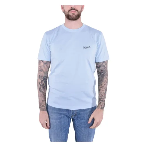 Woolrich - Tops > T-Shirts - Blue - Woolrich - Modalova