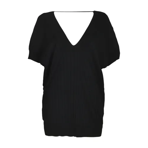 Knitwear > V-neck Knitwear - - Plan C - Modalova
