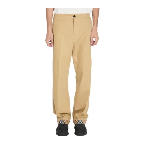 Trousers > Straight Trousers - - Burberry - Modalova