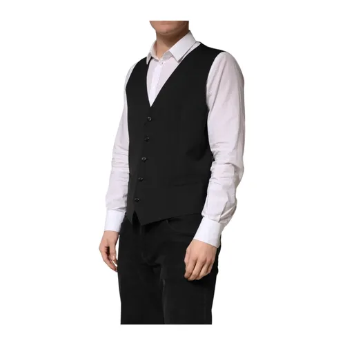 Suits > Suit Vests - - Dolce & Gabbana - Modalova