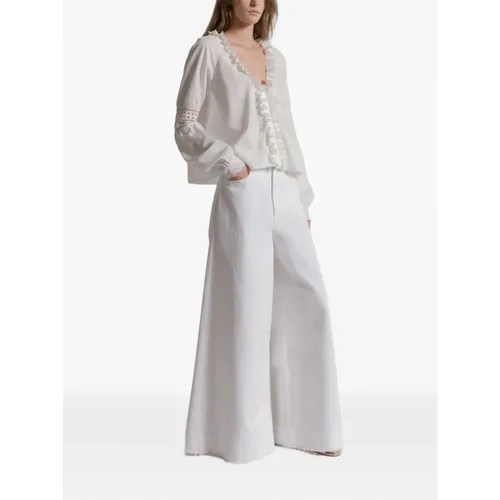 Jeans > Wide Jeans - - Alberta Ferretti - Modalova