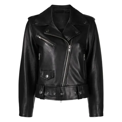 Jackets > Leather Jackets - - Stand Studio - Modalova