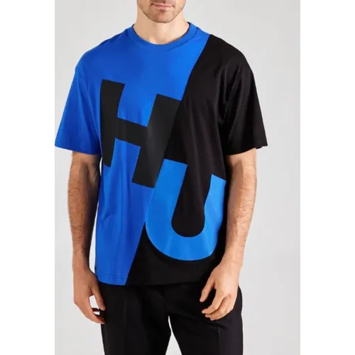 Hugo - Tops > T-Shirts - Blue - Hugo - Modalova