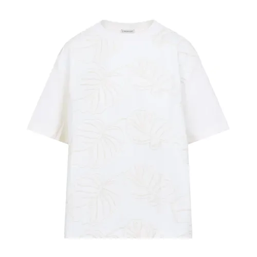 Moncler - Tops > T-Shirts - White - Moncler - Modalova