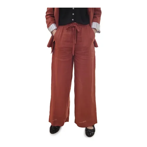 Trousers > Wide Trousers - - Marella - Modalova
