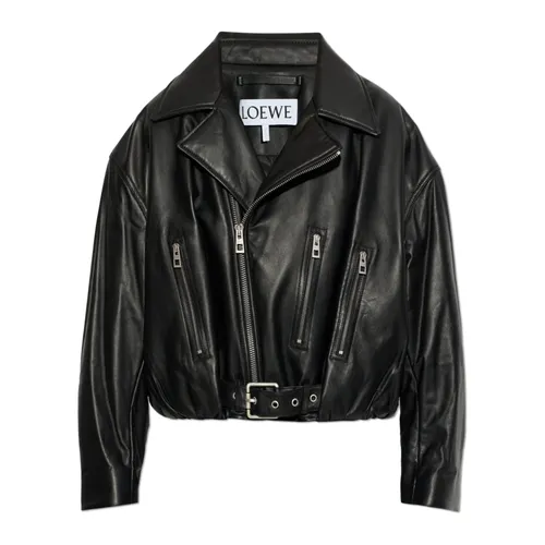 Jackets > Leather Jackets - - Loewe - Modalova