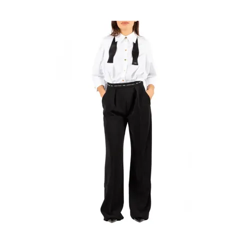 Trousers > Wide Trousers - - Elisabetta Franchi - Modalova