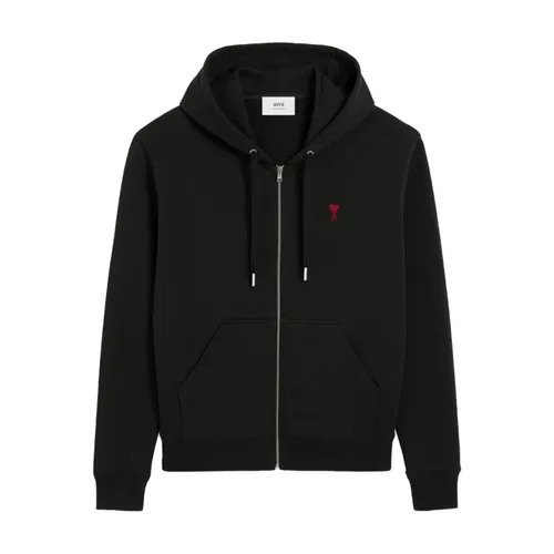 Sweatshirts & Hoodies > Zip-throughs - - Ami Paris - Modalova
