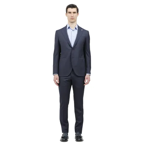 Suits > Suit Sets > Single Breasted Suits - - Luigi Bianchi Mantova - Modalova