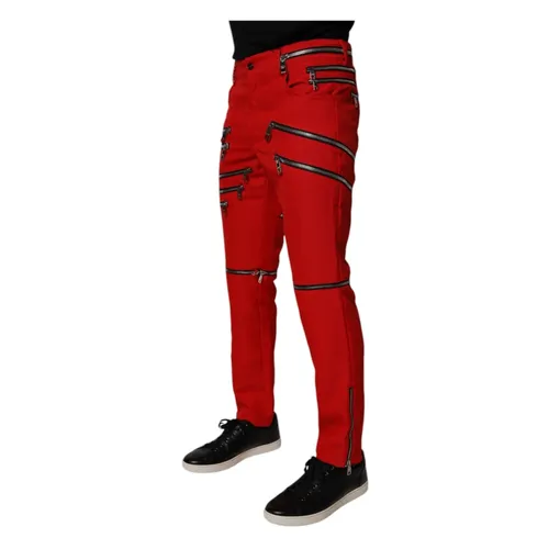 Trousers > Slim-fit Trousers - - Dolce & Gabbana - Modalova