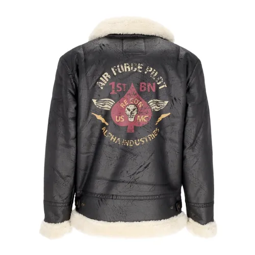 Jackets > Faux Fur & Shearling Jackets - - Alpha Industries - Modalova