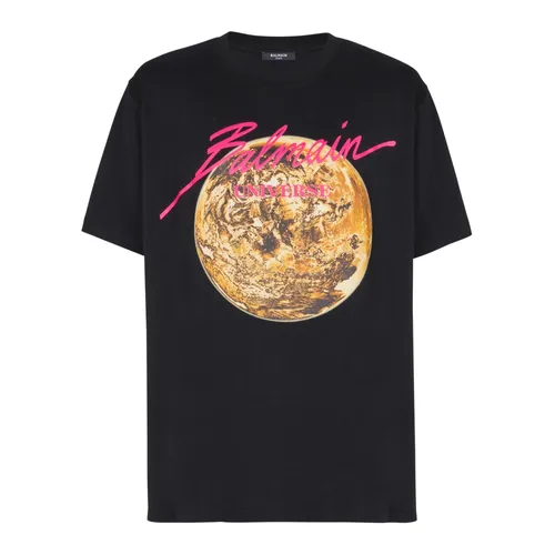 Balmain - Tops > T-Shirts - Black - Balmain - Modalova