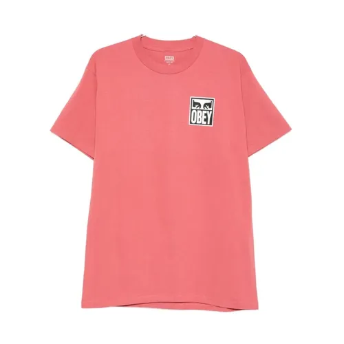 Obey - Tops > T-Shirts - Pink - Obey - Modalova